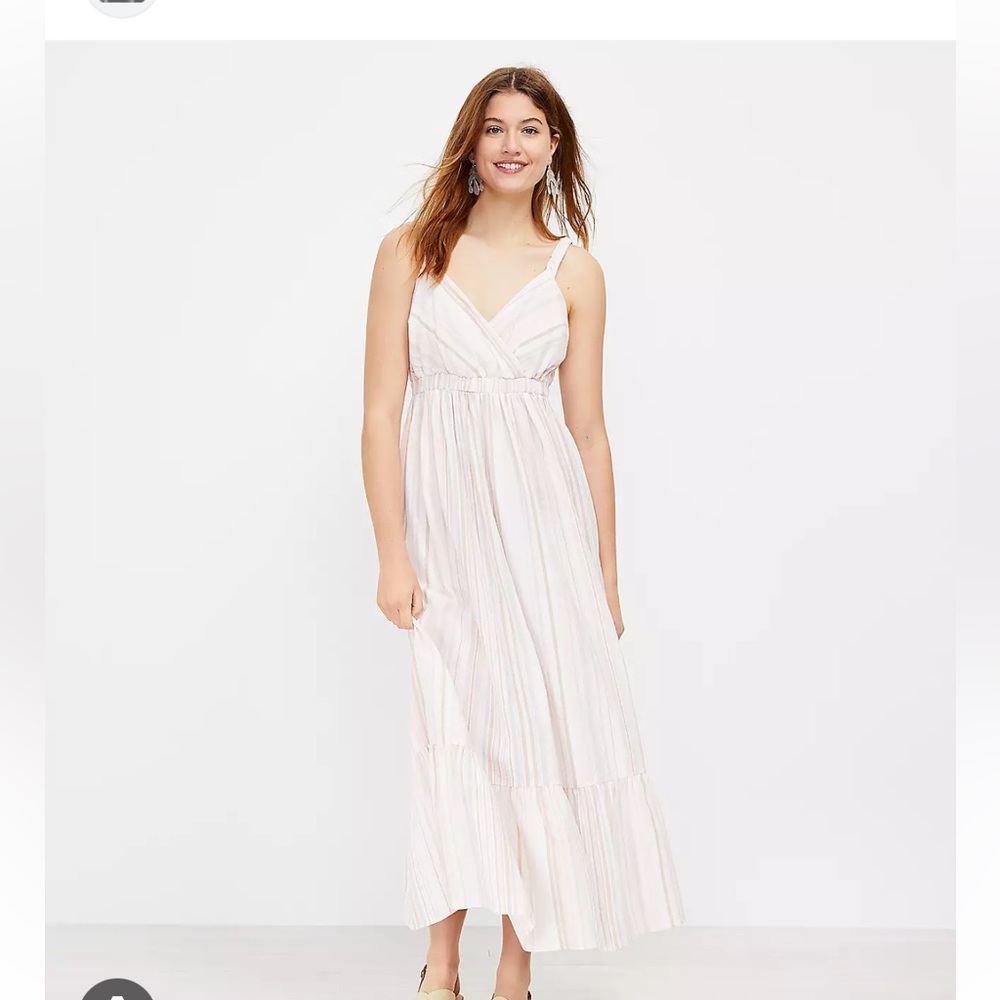 Loft striped beach dress